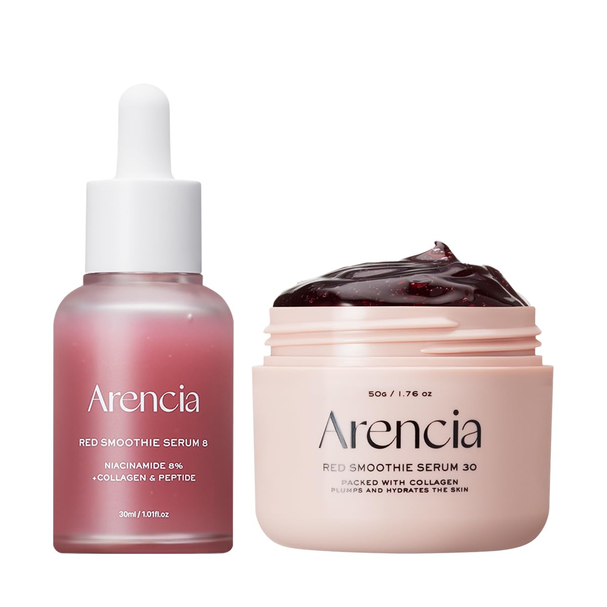 Arencia Red Collagen Serum Duo – Pore Perfection, Glow & Soothing Care ❤️✨ - Lahab Beauty | لهب بيوتي