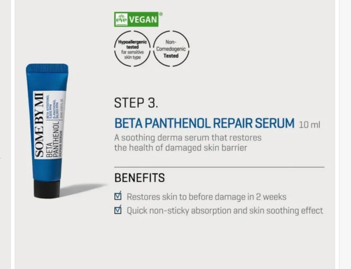 Some By Mi Beta Panthenol Repair Starter Kit | Korean Set of 4 Travel kit | - Lahab Beauty | لهب بيوتي