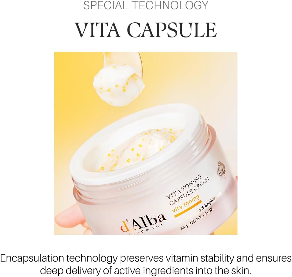 d’Alba Vita Toning Capsule Cream (55g) - Lahab Beauty | لهب بيوتي