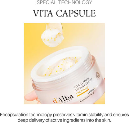 d’Alba Vita Toning Capsule Cream (55g) - Lahab Beauty | لهب بيوتي