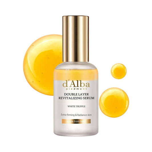 d'alba Piedmont Italian White Truffle Double Layer Revitalizing Serum - Lahab Beauty | لهب بيوتي