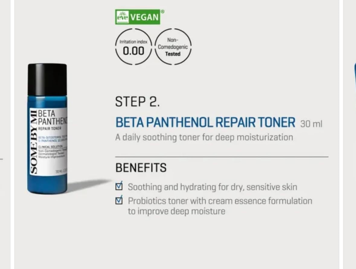 Some By Mi Beta Panthenol Repair Starter Kit | Korean Set of 4 Travel kit | - Lahab Beauty | لهب بيوتي