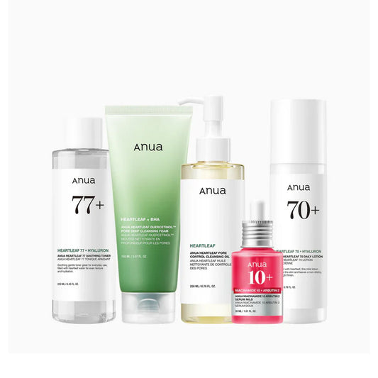[Anua] 5-step Korean Skincare Set - Lahab Beauty | لهب بيوتي