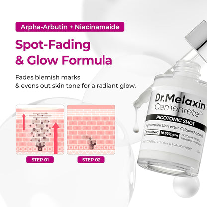 Dr.Melaxin Cemenrete Picotonic Shot Calcium Serum - 30ml - Lahab Beauty | لهب بيوتي
