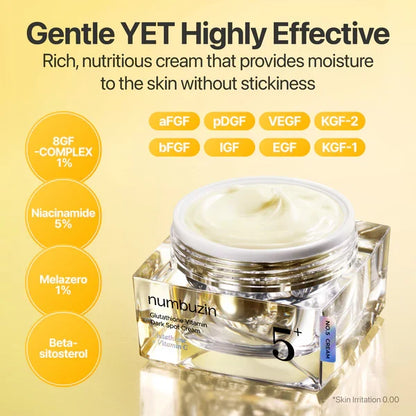 numbuzin No.5+ Glutathione Vitamin Dark Spot Cream - Lahab Beauty | لهب بيوتي