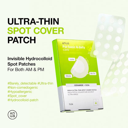 [ANUA] Ultra Thin Spot Cover Patch – Invisible Care for Blemishes | 75EA - Lahab Beauty | لهب بيوتي