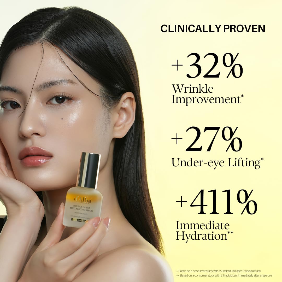 d'alba Piedmont Italian White Truffle Double Layer Revitalizing Serum - Lahab Beauty | لهب بيوتي