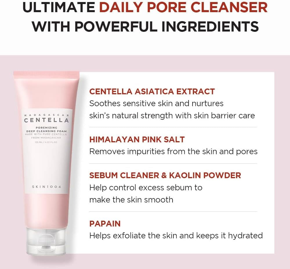 [SKIN 1004] Poremizing Deep Cleansing Foam - 125ml - Lahab Beauty | لهب بيوتي
