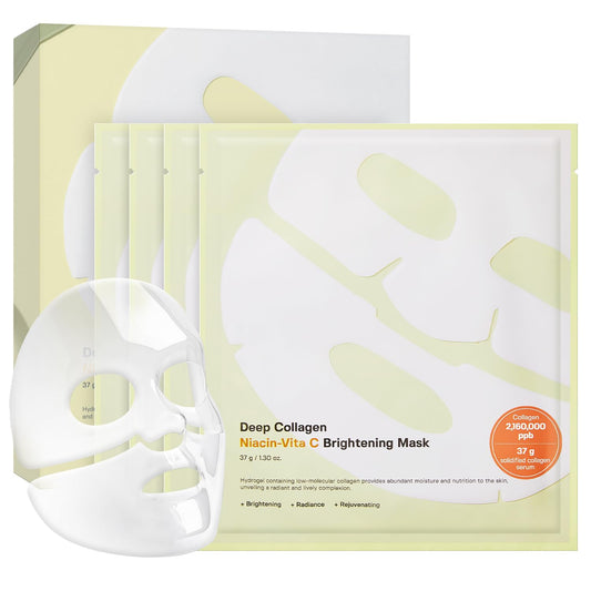 SUNGBOON EDITOR Deep Collagen Niacin Vita C Brightening Mask (37g x 4 Sheets) - Lahab Beauty | لهب بيوتي