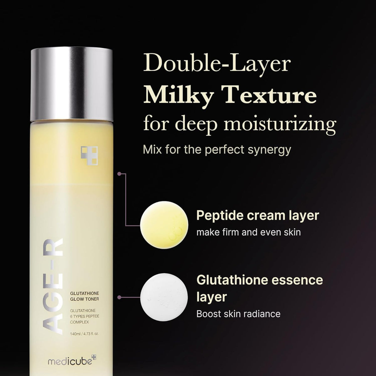 Medicube – Age-R Glutathione Glow Toner | 140ml - Lahab Beauty | لهب بيوتي