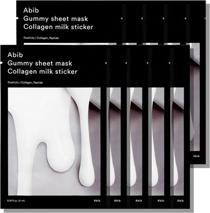 ABIB Gummy Sheet Mask Milk Sticker Collagen (30g x 10ea) - Lahab Beauty | لهب بيوتي