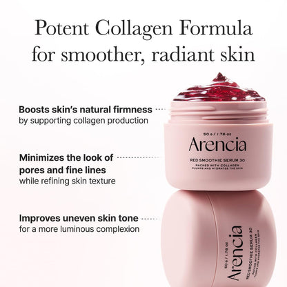 Arencia Overnight Red Smoothie Face Mask Serum (Pack of 2) ❤️✨ - Lahab Beauty | لهب بيوتي