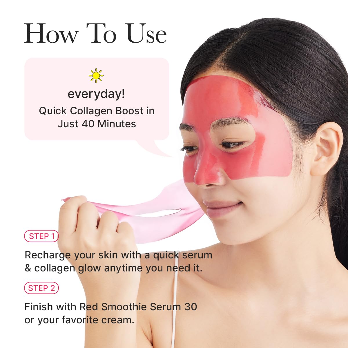 ARENCIA Red Collagen Jello Mask – Plump & Hydrating Overnight Hydrogel Mask (4ea) ❤️✨ - Lahab Beauty | لهب بيوتي