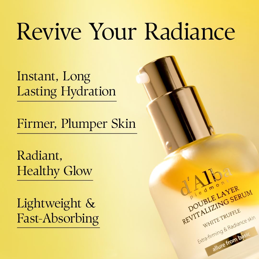 d’Alba White Truffle Revitalizing Vegan Double Serum (30ml) - Lahab Beauty | لهب بيوتي