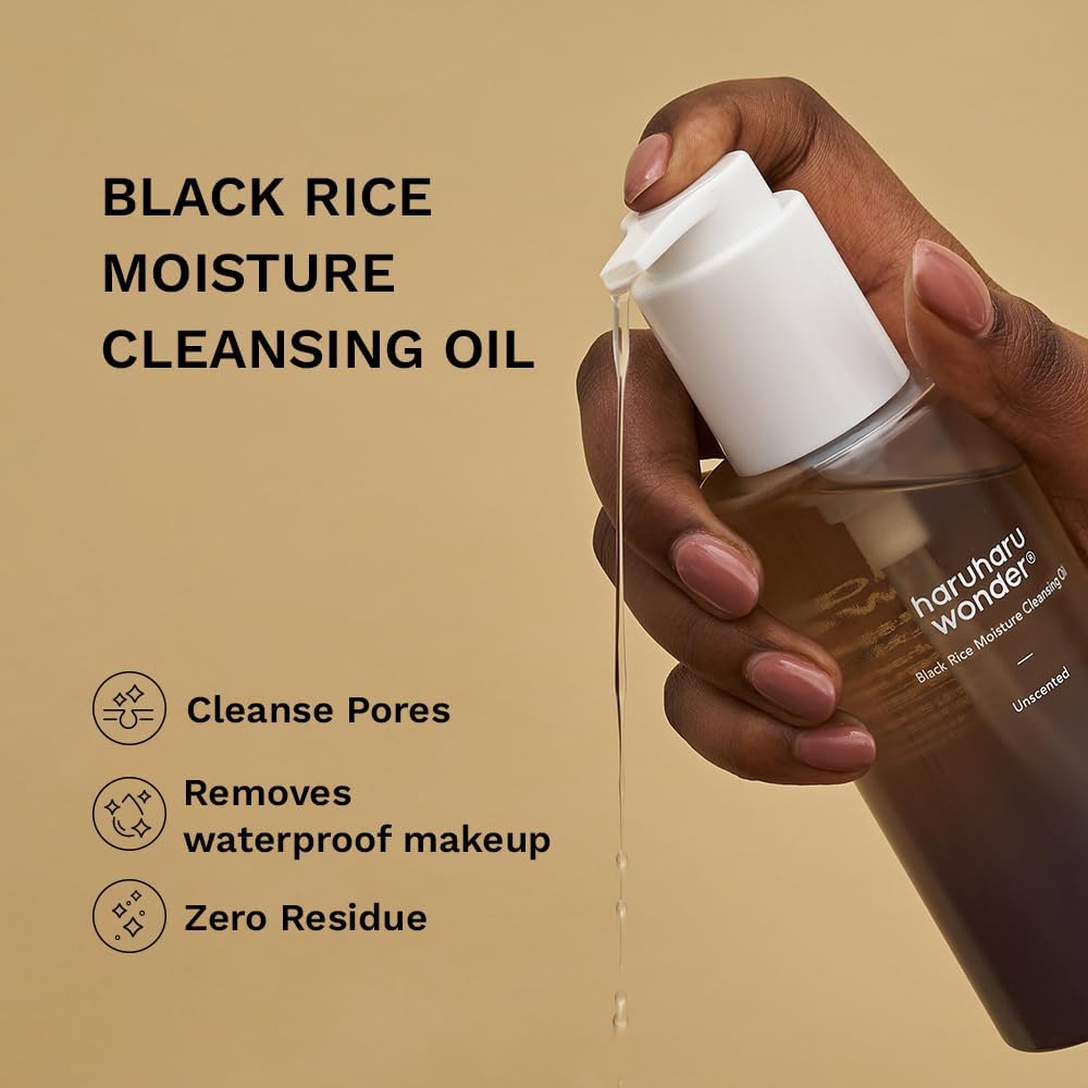 haruharu wonder Black Rice Moisture Deep Cleansing Oil - Lahab Beauty | لهب بيوتي