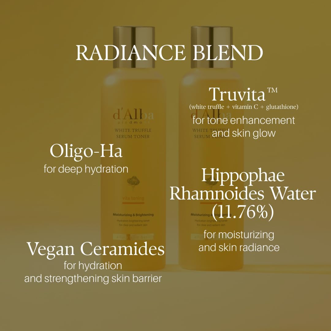 d'alba Piedmont White Truffle Vita Toning Serum Toner - Lahab Beauty | لهب بيوتي