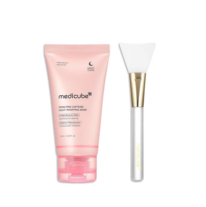 Medicube PDRN Overnight Wrapping Mask with Jelly Brush 🌙💗✨ - Lahab Beauty | لهب بيوتي
