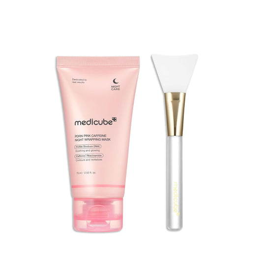 Medicube PDRN Overnight Wrapping Mask with Jelly Brush 🌙💗✨ - Lahab Beauty | لهب بيوتي