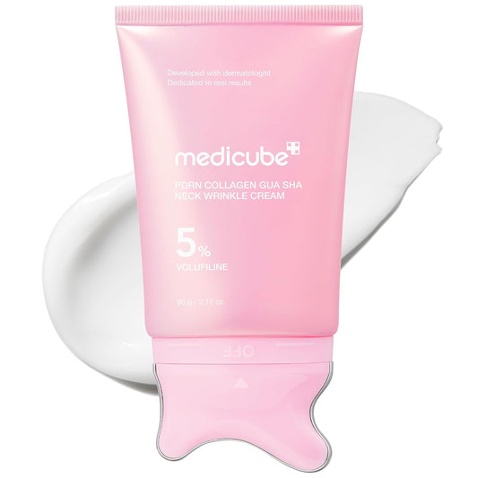 Medicube PDRN Collagen Gua Sha Neck Wrinkle Cream 90g - Lahab Beauty | لهب بيوتي