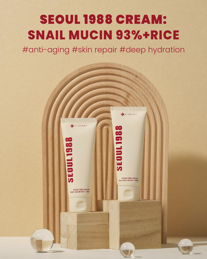 K-SECRET SEOUL 1988 Snail Mucin 93% Cream - Lahab Beauty | لهب بيوتي