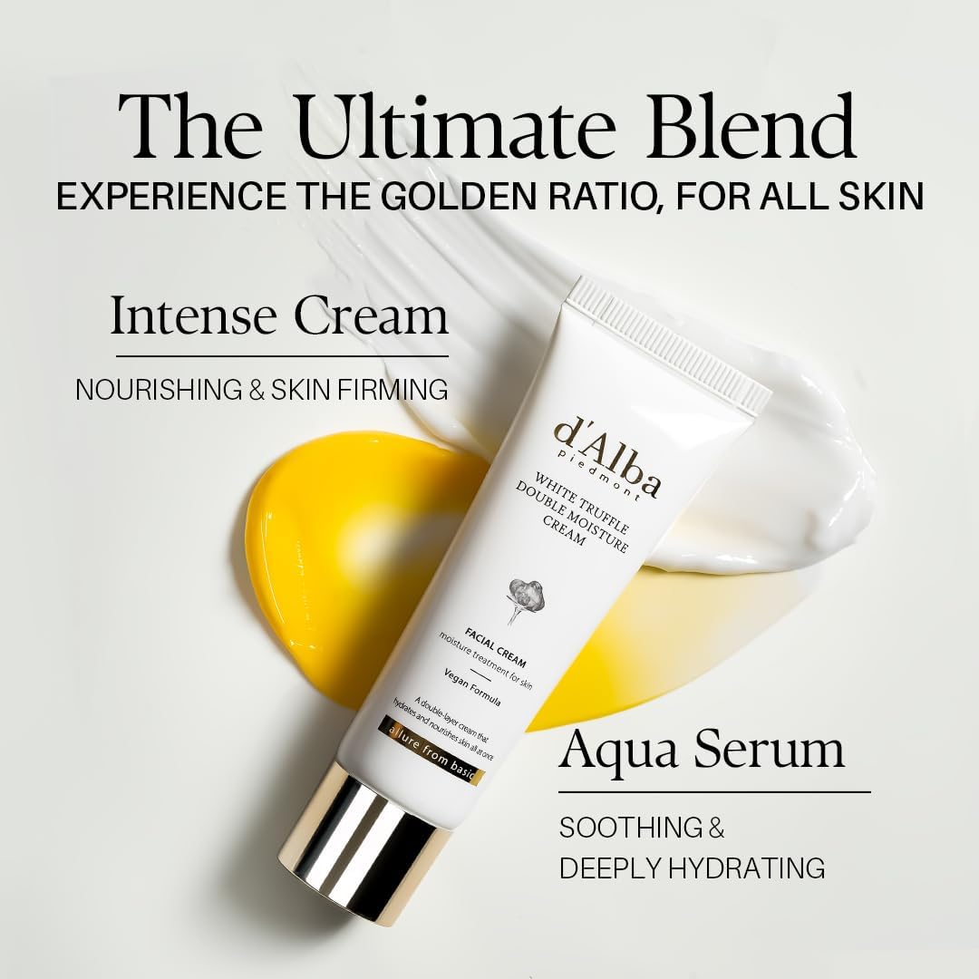 d’Alba Piedmont Italian White Truffle Double Moisture Cream (Tube, 60ml) - Lahab Beauty | لهب بيوتي