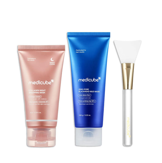 MEDICUBE Korean Viral Glass Skin Mask Duo - Lahab Beauty | لهب بيوتي