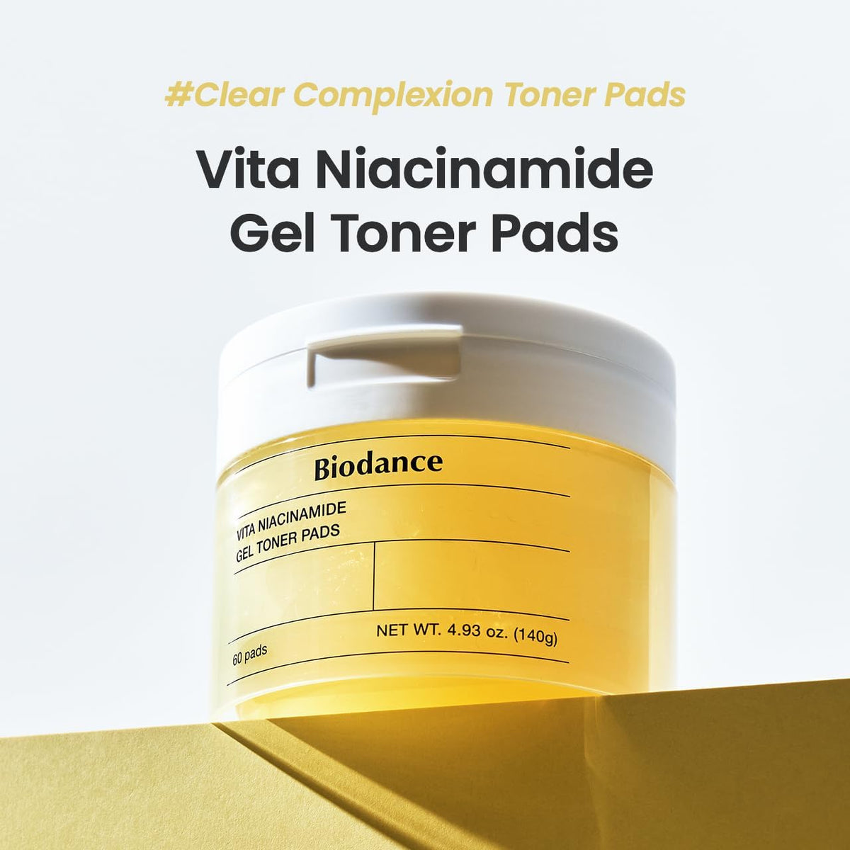 [Biodance] Vita Niacinamide Gel Toner Pads (60 pads) - Lahab Beauty | لهب بيوتي