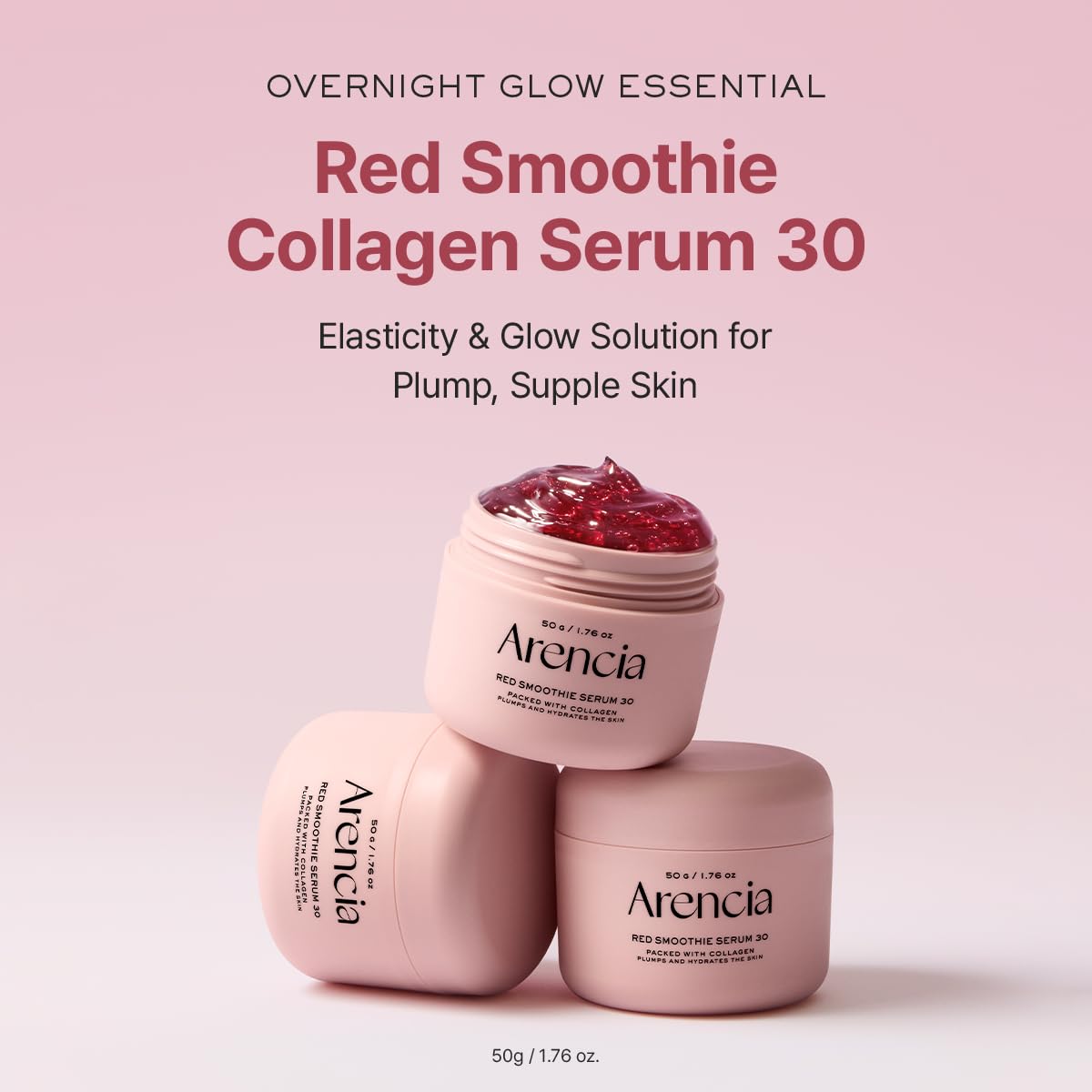 Arencia Overnight Red Smoothie Face Mask Serum (Pack of 2) ❤️✨ - Lahab Beauty | لهب بيوتي
