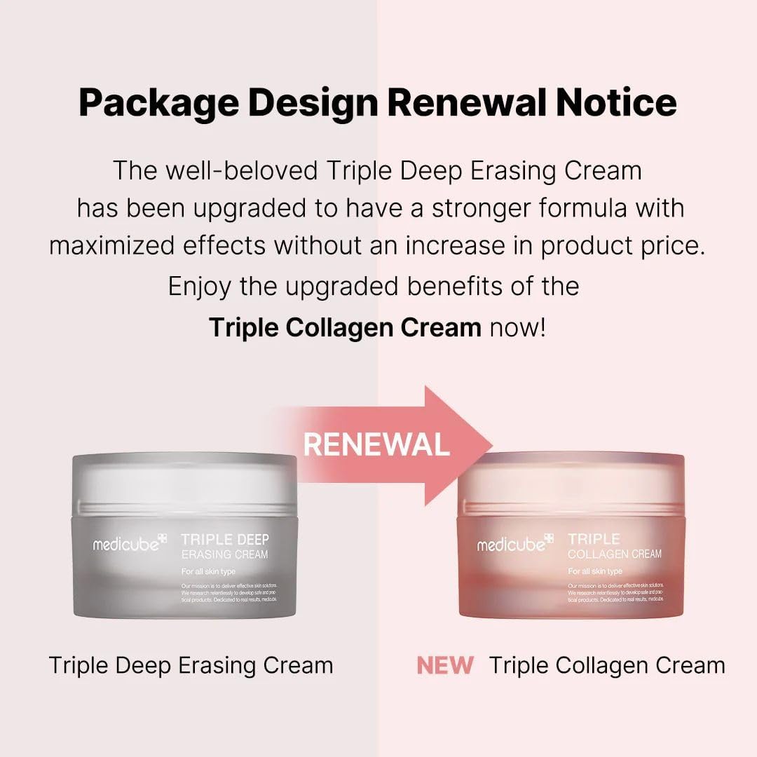 [Medicube] Triple Collagen Cream – Lift, Firm & Glow 💖✨ | 50ml - Lahab Beauty | لهب بيوتي