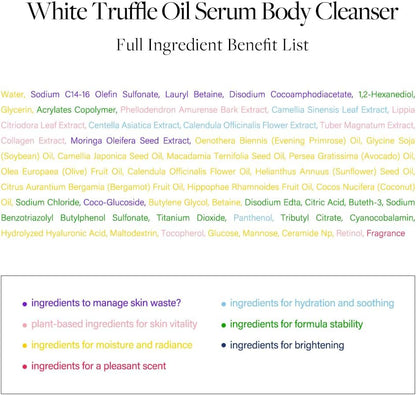 d’Alba Piedmont White Truffle Oil Serum Body Cleanser (275ml) - Lahab Beauty | لهب بيوتي