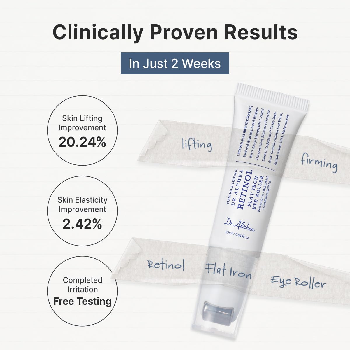 Dr.Althea Retinol Flat Iron Eye Roller - Lahab Beauty | لهب بيوتي
