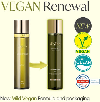 d'Alba Piedmont Italian White Truffle Balancing Vegan Toner (150ml) - Lahab Beauty | لهب بيوتي