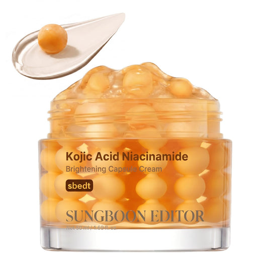 SUNGBOON EDITOR Kojic Acid Niacinamide Brightening Capsule Cream 50ml - Lahab Beauty | لهب بيوتي