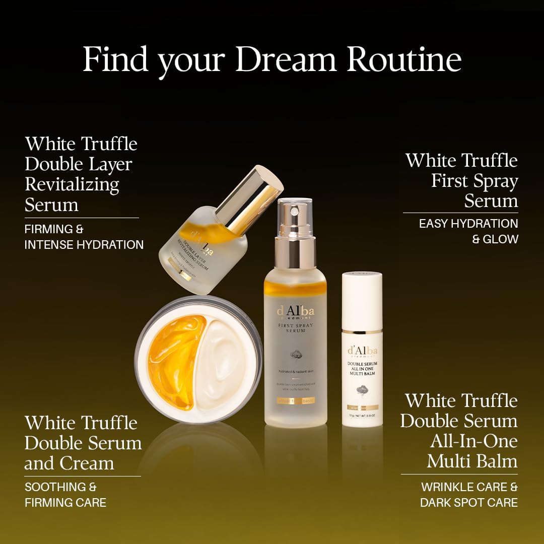 d’Alba White Truffle Revitalizing Vegan Double Serum (30ml) - Lahab Beauty | لهب بيوتي