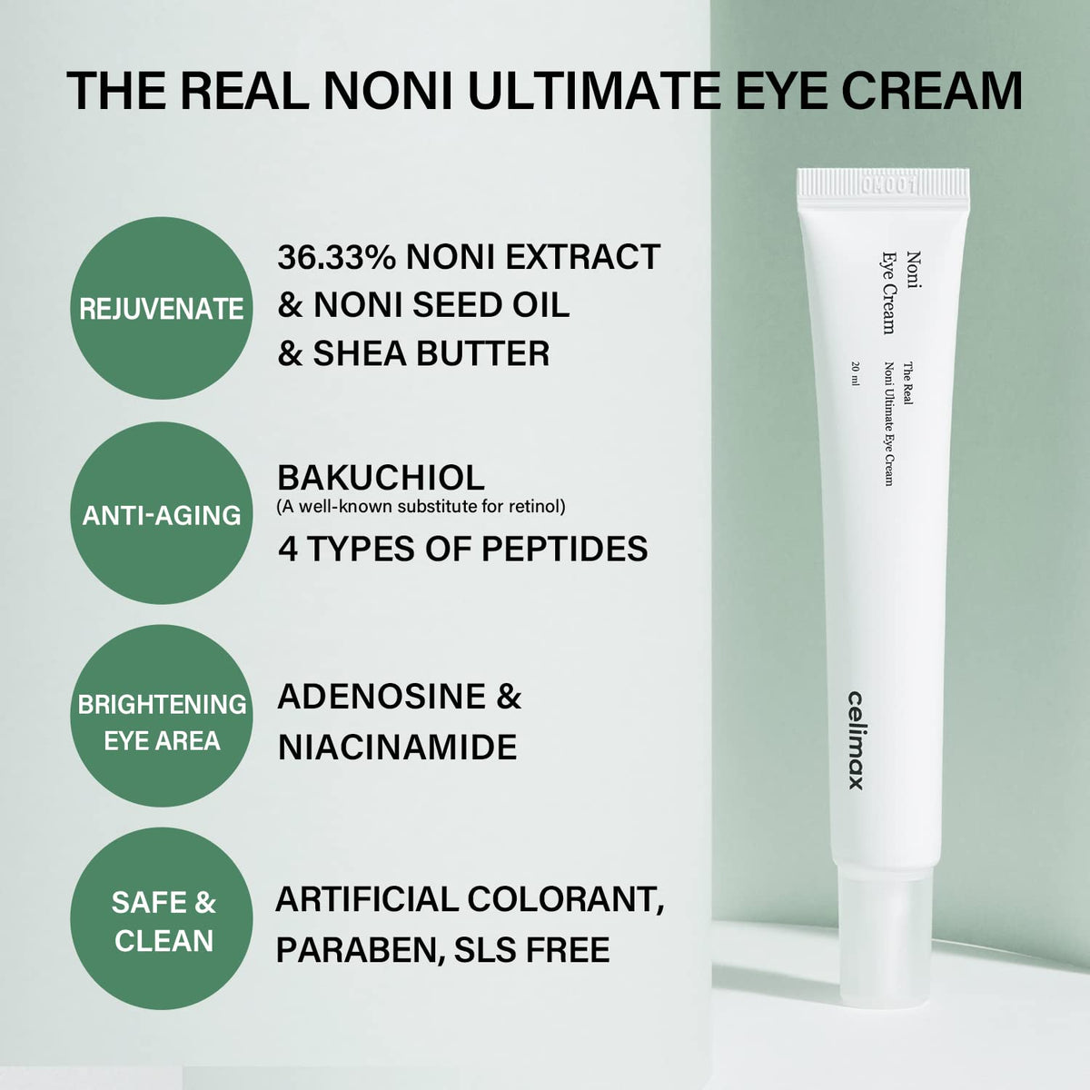 Celimax Real Noni Eye Cream 20ml - Lahab Beauty | لهب بيوتي