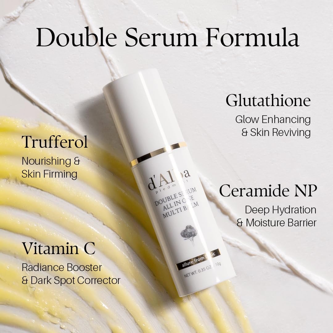 d’Alba Piedmont Italian White Truffle Double Serum All-in-One Multi Balm - Lahab Beauty | لهب بيوتي