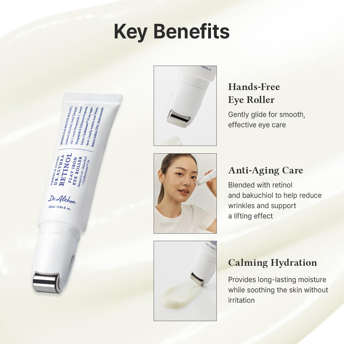 Dr.Althea Retinol Flat Iron Eye Roller - Lahab Beauty | لهب بيوتي