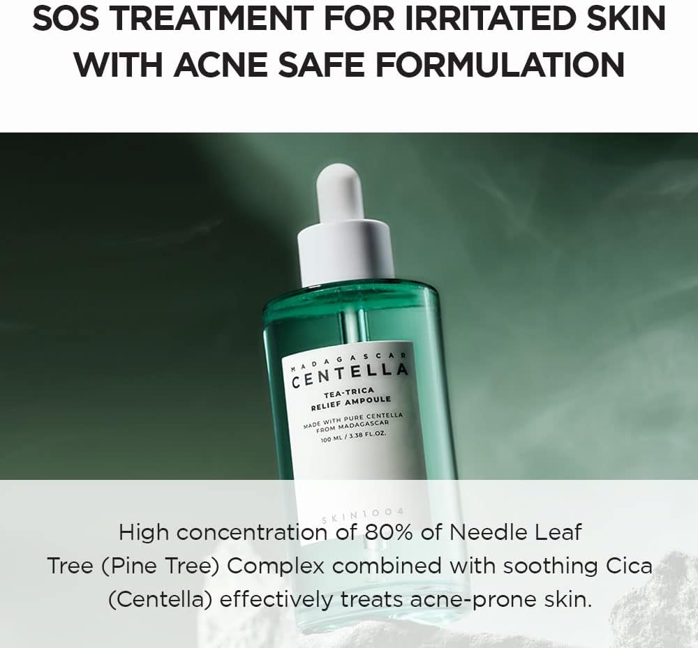 [SKIN1004] Madagascar Centella Tea-Trica Relief Ampoule 100ml - Lahab Beauty | لهب بيوتي