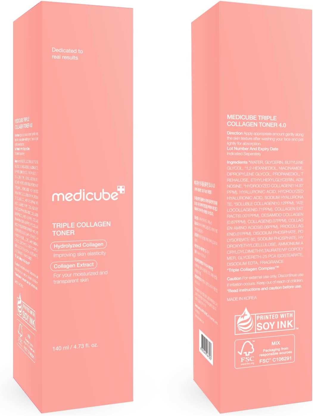 [Medicube] TRIPLE COLLAGEN TONER 4.0 140ml - Lahab Beauty | لهب بيوتي