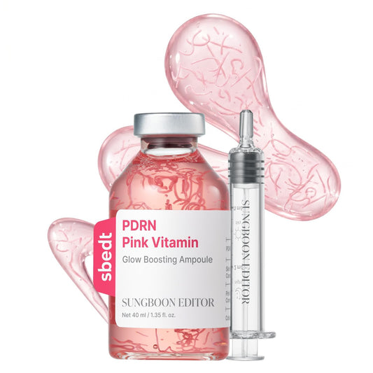 SUNGBOON EDITOR PDRN Pink Vitamin Glow Boosting Ampoule 40ml - Lahab Beauty | لهب بيوتي