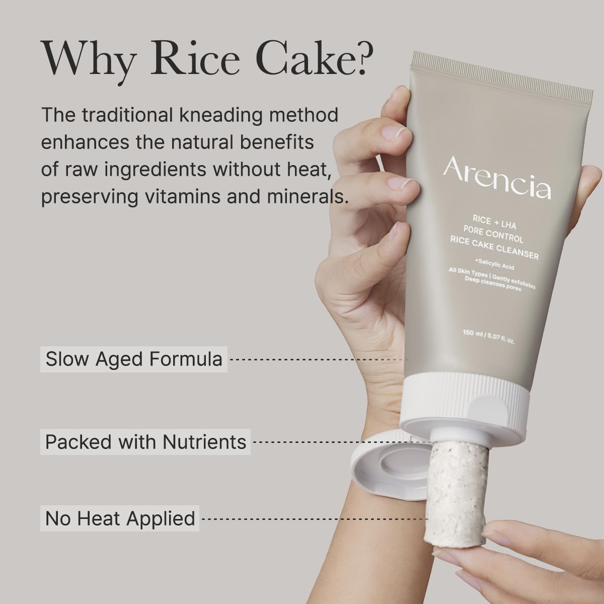 ARENCIA Rice Cake Cleanser Duo – Green Tea LHA + Rice LHA Cleansers 🌿✨ - Lahab Beauty | لهب بيوتي