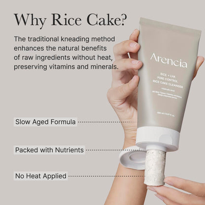 ARENCIA Rice Cake Cleanser Duo – Green Tea LHA + Rice LHA Cleansers 🌿✨ - Lahab Beauty | لهب بيوتي