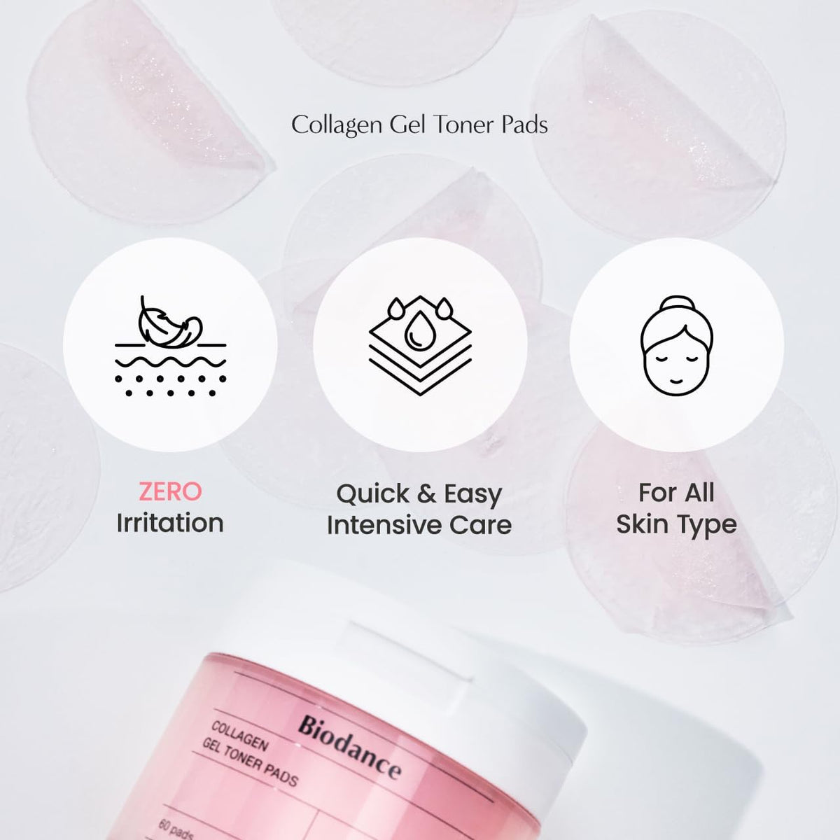 [Biodance] Collagen Gel Toner Pads (60 pads) - Lahab Beauty | لهب بيوتي