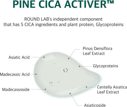 Round Lab Pine Calming Cica Mask (27ml × 10 Sheets) - Lahab Beauty | لهب بيوتي