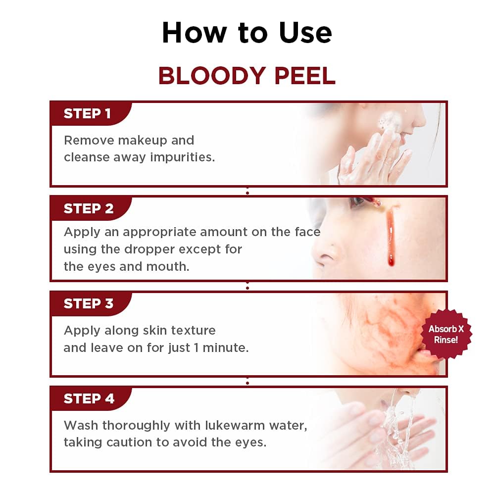 SKIN1004 Bloody Peel AHA 17% Peeling Solution (30ml / 1.01 fl oz) 🩸✨ - Lahab Beauty | لهب بيوتي