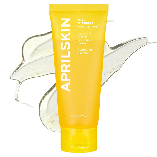 APRILSKIN Calendula Flower-Infused Facial Peel Off Mask – 3.52 fl oz / 100ml 🌼✨ - Lahab Beauty | لهب بيوتي