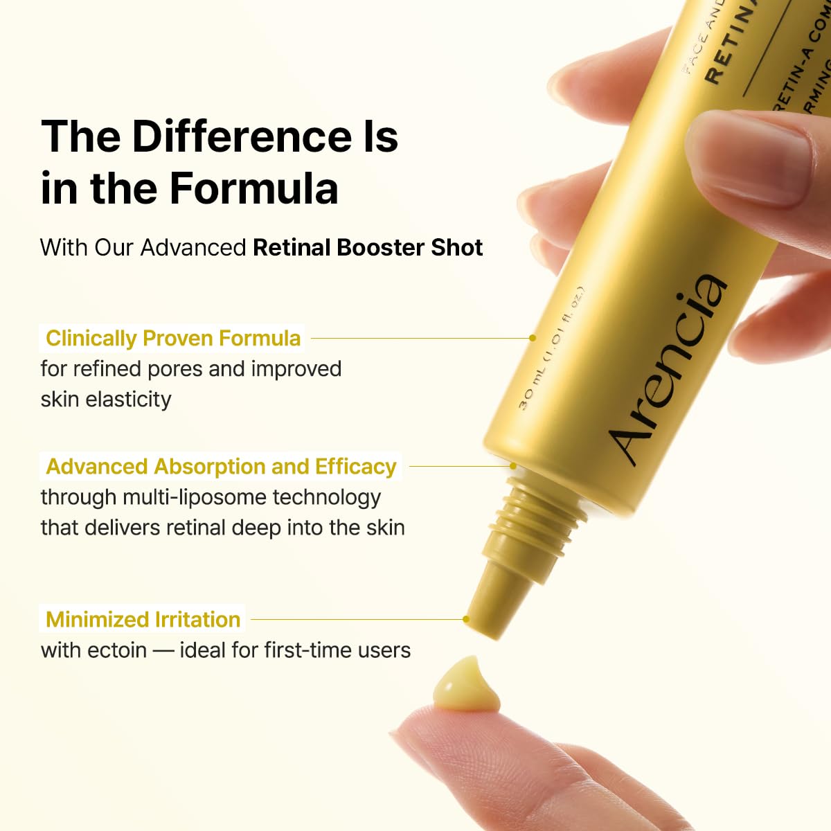 Arencia Vitamin C and Retinal Booster Shot Duo - for Dark-spot care and Tightening Fine Lines, Pore, Wrinkles - Gift Set - Lahab Beauty | لهب بيوتي