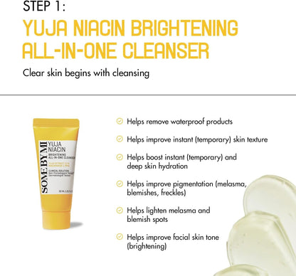 Some By Mi Yuja Niacin Anti-Blemish Starter Kit | Set of 4 Travel Kit | - Lahab Beauty | لهب بيوتي