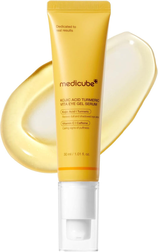 Medicube Kojic Acid Turmeric Vita Eye Gel Serum 30ml - Lahab Beauty | لهب بيوتي