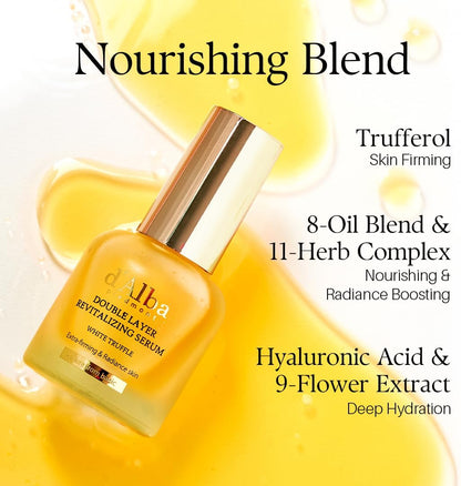 d’Alba White Truffle Revitalizing Vegan Double Serum (30ml) - Lahab Beauty | لهب بيوتي